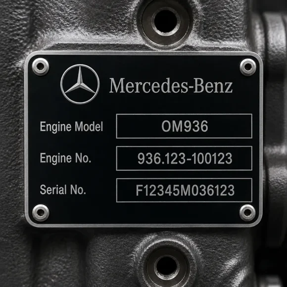 Mercedes-Engine-Badge