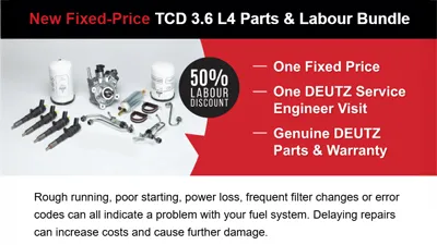 New Fixed-Price TCD 3.6 L4 Parts & Labour Bundle